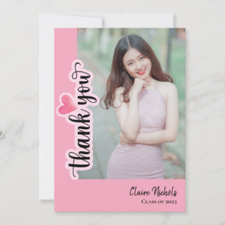 Modern Photo 2023 Graduation Pink