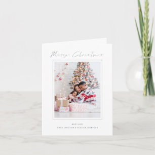 Modern Photo 2027 Calendar Merry Christmas card