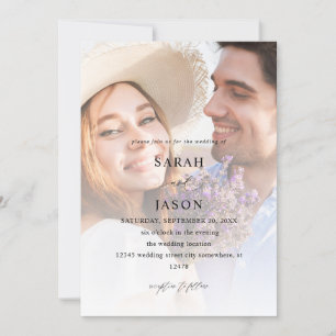 Modern Photo 7 Vertical Wedding Invitation