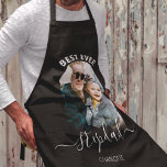 Modern Photo Arch | Best Ever Stepdad Apron<br><div class="desc">This modern arch photo designed apron is the perfect gift for stepdads, dads, grandfathers this fathers day! Featuring a stylish arch shaped photo and elegant script font. The font styles sizes and colour can be changed by clicking on the customise further link after personalising. (The design can also be transferred...</div>