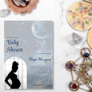 Modern Photo Arch Celestial Baby Shower Invitation