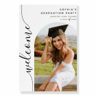 Modern Photo Arch Graduation Welcome Sign