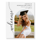 Modern Photo Arch Graduation Welcome Sign