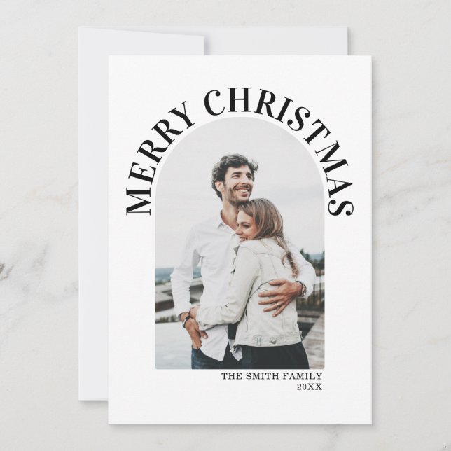 Modern Photo Arch Minimalist Christmas (Front)