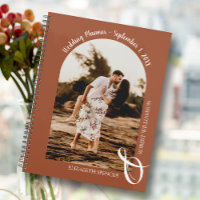 Modern Photo Arch Terracotta Wedding