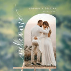 Modern Photo Arch Wedding Welcome