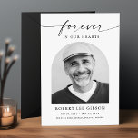 Modern Photo Bereavement Sympathy Funeral Memorial Thank You Card<br><div class="desc">Express your gratitude to friends and family for their support during difficult times with our Modern Photo Bereavement Sympathy Funeral Memorial Thank You Card. This customisable card features a modern, elegant, and simple design that allows you to add a cherished photo. The minimalist style conveys a sense of calm and...</div>