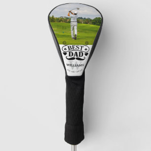 Modern Photo Best Dad By Par Golf Head Cover