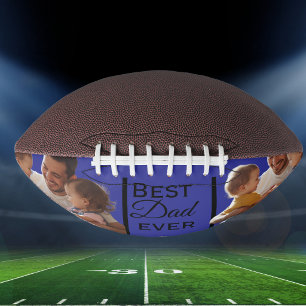 Modern Photo Best Dad Ever Personalise American Football