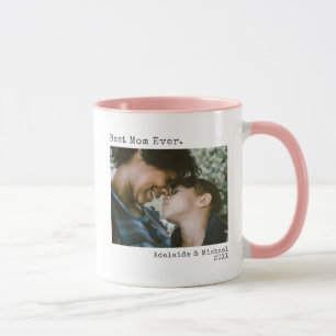 Modern Photo Best Mum Ever Typewriter Coffee Mug