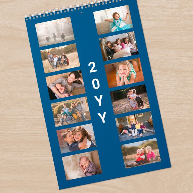 Modern Photo Blue Cover Calendar (Modern Photo Blue Cover Calendar, front cover)