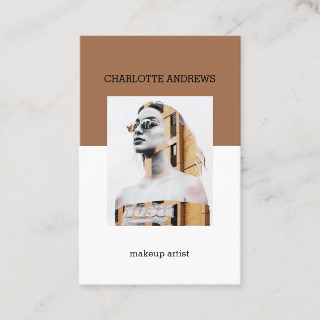 Modern Photo Business Card (Front)