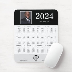 Modern Photo Business Corporate 2024 Calendar Mouse Mat