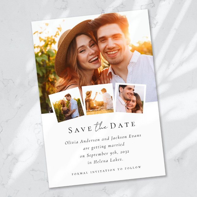 Modern Photo Calligraphy Wedding Save The Date (Creator Uploaded)