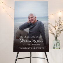 Modern Photo Celebration of Life Funeral Memorial