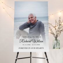 Modern Photo Celebration of Life Funeral Memorial