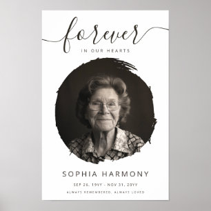 Modern Photo Celebration of Life Funeral Poster