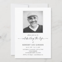 Modern Photo Celebration of Life Memorial Funeral