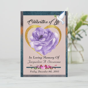 Modern Photo Celebration of Life Order of Service  Programme