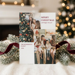 Modern Photo Christmas Greeting Card
