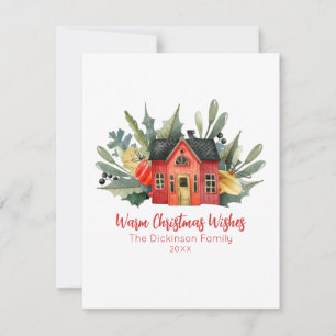 Modern Photo Christmas New Home Card