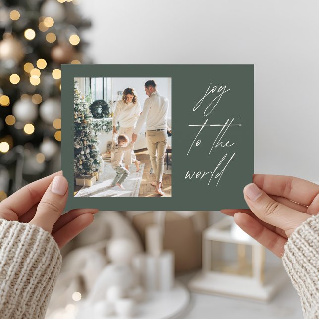 Modern Photo Christmas Postcard (Creator Uploaded)
