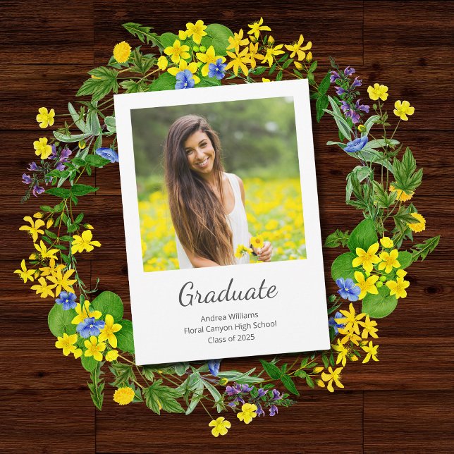 Modern Photo Class of 2025 Graduation Announcement (Creator Uploaded)