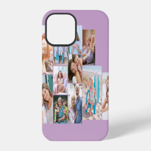 Modern Photo Collage 11 Picture Lilac Sideways iPhone 12 Pro Case