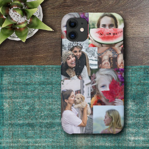 Modern Photo Collage 6 Image  iPhone Case
