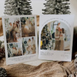 Modern Photo Collage Christmas Card<br><div class="desc">A beautiful modern photo collage Christmas card featuring your special family photos! Customise your seasons greeting and add your favourite pictures for a meaningful holiday card this year!</div>