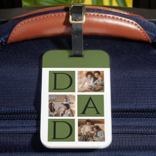 Modern Photo Collage “Daddy” Luggage Tag