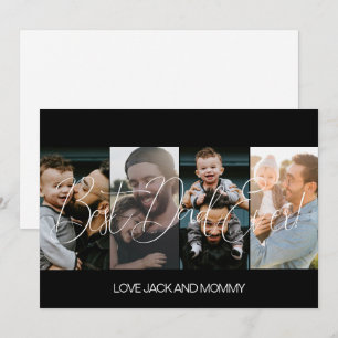 Modern Photo Collage Fathers Day  Holiday Card