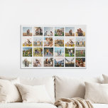 Modern Photo Collage Faux Canvas Print<br><div class="desc">Create your own personalised photo collage faux canvas print featuring 24 of your favourite photos.</div>