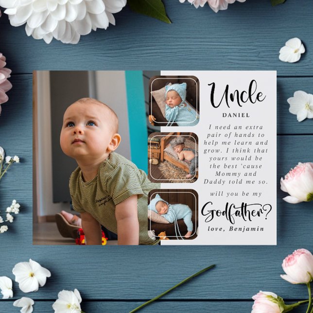Modern Photo Collage Godfather Proposal (Creator Uploaded)
