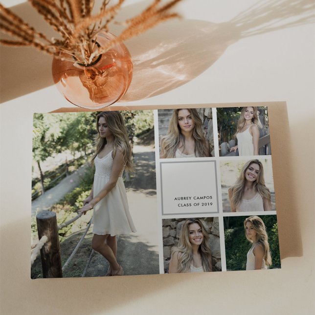 Modern Photo Collage Graduation Guest Book (Creator Uploaded)
