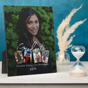 Modern Photo Collage Graduation Keepsake Plaque