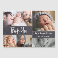 Modern Photo Collage Handlettering Baby Shower