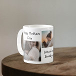 Modern Photo collage | Happy Mothers Day Coffee Mug<br><div class="desc">Send your mum this modern photo mothers day mug,  featuring a greeting 'HAPPY MOTHERS DAY' and your favourite 4 photograph. All text font styles, size and colours can be changed by clicking on the customise further link after personalising.</div>
