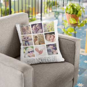 Modern Photo Collage   Happy Mother's Day Cushion