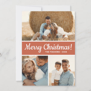 Modern Photo Collage Holiday Card