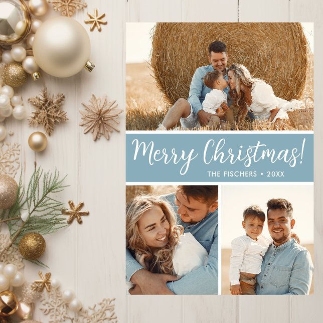 Modern Photo Collage Holiday Card (Creator Uploaded)