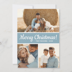 Modern Photo Collage Holiday Card