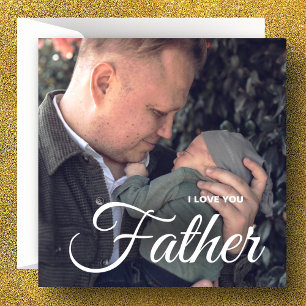 Modern Photo Collage I Love You Fathers Day Card