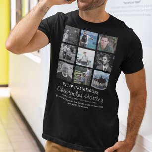 Modern Photo Collage In Loving Memory Memorial T-Shirt