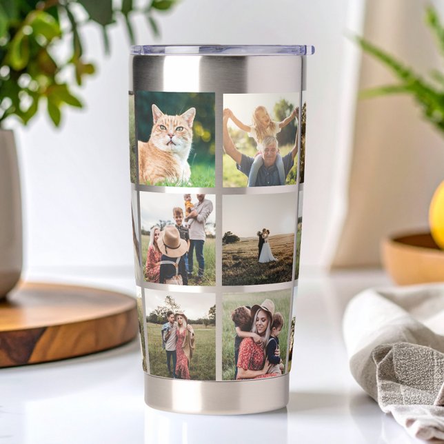 Modern Photo Collage Insulated Tumbler (Creator Uploaded)