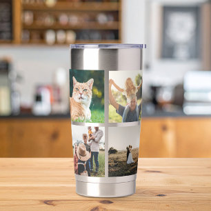 Modern Photo Collage Insulated Tumbler