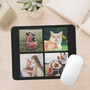 Modern Photo Collage Mouse Mat
