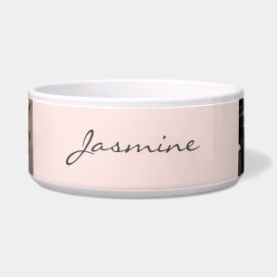 Modern Photo Collage Pattern Blush Pink