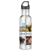 Modern Photo Collage Personalised 710 Ml Water Bottle (Front)
