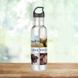 Modern Photo Collage Personalised 710 Ml Water Bottle